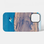 Uitzicht van de steenwoestijn van Pag en de veerha iPhone Hoesje (Achterkant horizontaal)