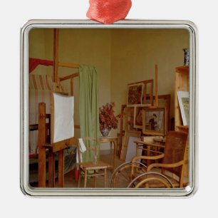 Uitzicht van de studio van Renoir, gebruikt vanaf Metalen Ornament