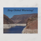 Uitzicht van de stuwdam van Hoover 2016. Briefkaart (Voorkant)