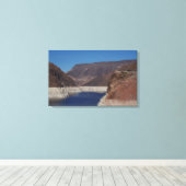 Uitzicht van de stuwdam van Hoover 2016 Canvas Afdruk (Insitu (Houten vloer))