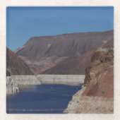 Uitzicht van de stuwdam van Hoover 2016 Glazen Onderzetter (Voorkant)