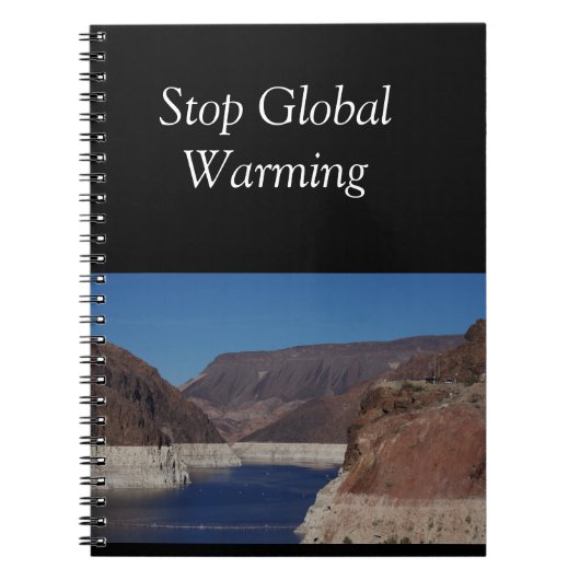 Uitzicht van de stuwdam van Hoover 2016. Notitieboek (Voorkant)