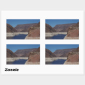 Uitzicht van de stuwdam van Hoover 2016 Rechthoekige Sticker (Vel)