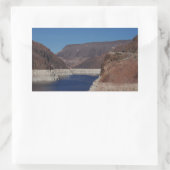 Uitzicht van de stuwdam van Hoover 2016 Rechthoekige Sticker (Tas)