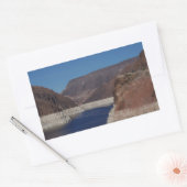 Uitzicht van de stuwdam van Hoover 2016 Rechthoekige Sticker (Envelop)