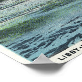 Uitzicht van de stuwdam van Libby-Dingleys Poster (Hoek)