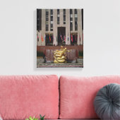 Uitzicht van de Sunken Plaza Canvas Afdruk (Insitu (Woonkamer))