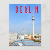 Uitzicht van de televisietoren in Berlijn, Duitsla Briefkaart (Voorkant)
