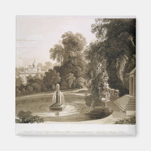 Uitzicht van de tempel Suryah en de fontein van M Magneet (Voorkant)