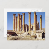 Uitzicht van de tempel van Artemis, gebouwd c.386  Briefkaart (Voorkant / Achterkant)