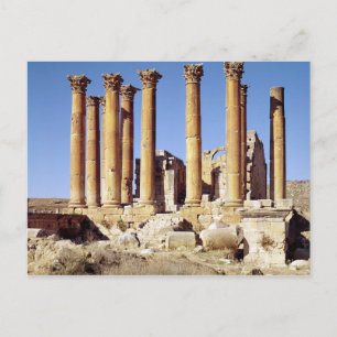 Uitzicht van de tempel van Artemis, gebouwd c.386  Briefkaart