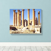 Uitzicht van de tempel van Artemis, gebouwd c.386 Canvas Afdruk (Insitu (Houten vloer))