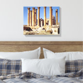 Uitzicht van de tempel van Artemis, gebouwd c.386 Canvas Afdruk (Insitu (Slaapkamer))