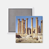 Uitzicht van de tempel van Artemis, gebouwd c.386 Magneet (Voorkant / Achterkant)