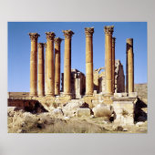 Uitzicht van de tempel van Artemis, gebouwd c.386 Poster (Voorkant)
