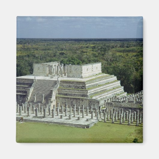 Uitzicht van de tempel van de Warriors na 150 AD Magneet (Voorkant)