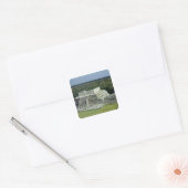 Uitzicht van de tempel van de Warriors na 150 AD Vierkante Sticker (Envelop)