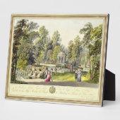 Uitzicht van de tempel van Diana bij Erlaw, gegrav Fotoplaat (Zijkant)