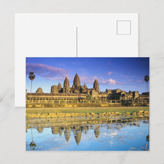 Uitzicht van de tempel van voor briefkaart (Voorkant / Achterkant)