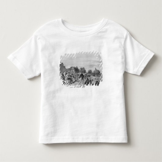 Uitzicht van de Terrace, Central Park, 1872 Kinder Shirts (Voorkant)