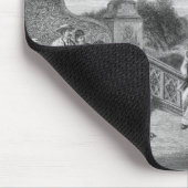 Uitzicht van de Terrace, Central Park, 1872 Muismat (Hoek)