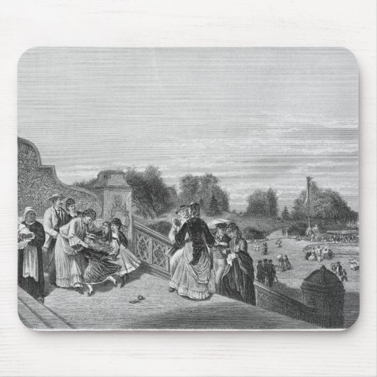 Uitzicht van de Terrace, Central Park, 1872 Muismat (Voorkant)