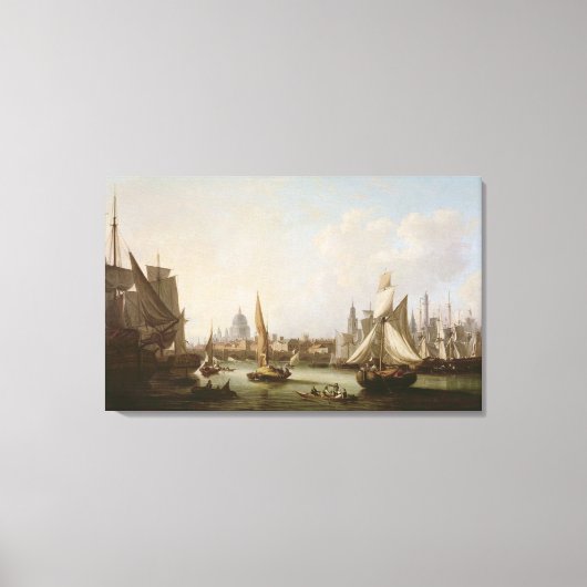 Uitzicht van de Theems Canvas Afdruk (Voorkant)