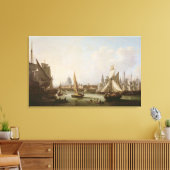 Uitzicht van de Theems Canvas Afdruk (Insitu (Woonkamer))