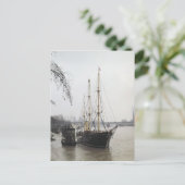 Uitzicht van de Theems met RRS Discovery Briefkaart (Staand voorkant)