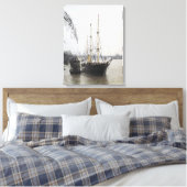 Uitzicht van de Theems met RRS Discovery Canvas Afdruk (Insitu (Slaapkamer))