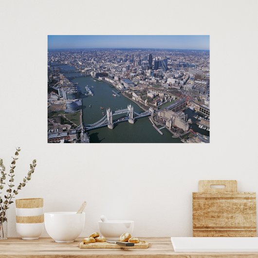 Uitzicht van de Theems Poster (Keuken)