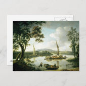 Uitzicht van de Theems van Keen Edge Ferry Briefkaart (Voorkant / Achterkant)