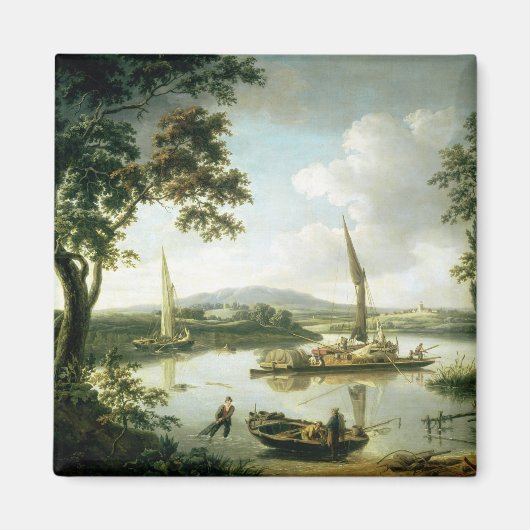 Uitzicht van de Theems van Keen Edge Ferry Magneet (Voorkant)