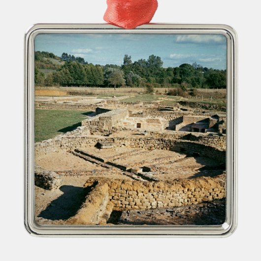 Uitzicht van de thermische baden metalen ornament (Voorkant)