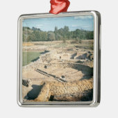 Uitzicht van de thermische baden metalen ornament (Links)