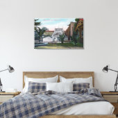 Uitzicht van de Tickler Ride in Idora Park Canvas Afdruk (Insitu (Slaapkamer))