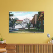 Uitzicht van de Tickler Ride in Idora Park Canvas Afdruk (Insitu (Woonkamer))