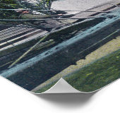 Uitzicht van de Tickler Ride in Idora Park Poster (Hoek)