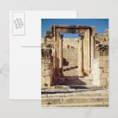 Uitzicht van de toegang tot het Christelijk Briefkaart (Voorkant / Achterkant)