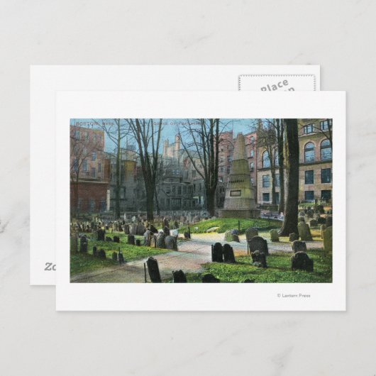 Uitzicht van de Tombstone van Ben Franklin Briefkaart (Voorkant / Achterkant)