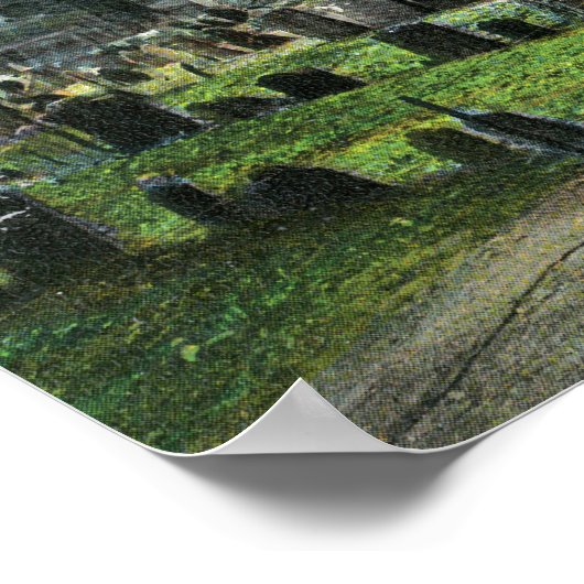 Uitzicht van de Tombstone van Ben Franklin Poster (Hoek)