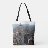 Uitzicht van de top van de Duomo, Florence Italië Tote Bag (Achterkant)
