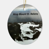 Uitzicht van de top van Mt. St. Helens Keramisch Ornament (Links)