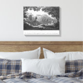 Uitzicht van de torrent, La Sanguese genoemd Canvas Afdruk (Insitu (Slaapkamer))