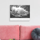 Uitzicht van de torrent, La Sanguese genoemd Canvas Afdruk (Insitu (Woonkamer))