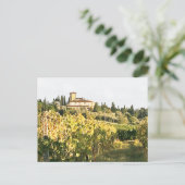Uitzicht van de Toscane Chianti Vineyard Villa Briefkaart (Staand voorkant)