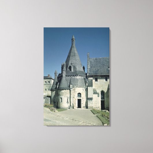 Uitzicht van de Tour d'Evrault Canvas Afdruk (Voorkant)