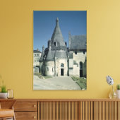 Uitzicht van de Tour d'Evrault Canvas Afdruk (Insitu (Woonkamer))