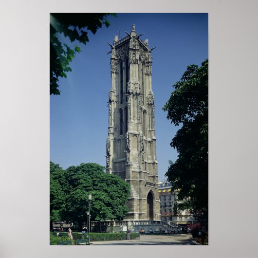 Uitzicht van de Tour Saint-Jacques, 1508-22 Poster (Voorkant)