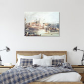 Uitzicht van de Tower of London Canvas Afdruk (Insitu (Slaapkamer))